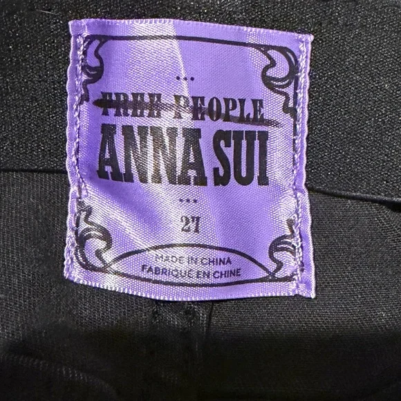 Free People We The Free Penny Pull On Flare Jeans Size 27 Star Print Mid Rise - Picture 4 of 6